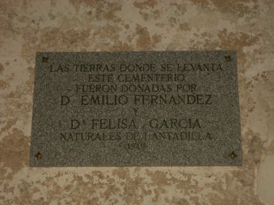 Placa de la entrada